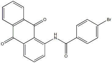 4-bromo-N-(9,10-dioxoanthracen-1-yl)benzamide 结构式