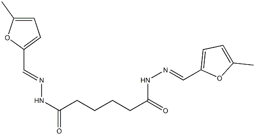 N,N'-bis[(E)-(5-methylfuran-2-yl)methylideneamino]hexanediamide Structure
