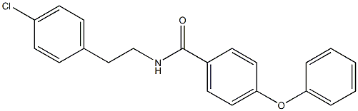 N-[2-(4-chlorophenyl)ethyl]-4-phenoxybenzamide 化学構造式