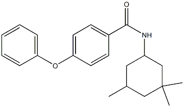 4-phenoxy-N-(3,3,5-trimethylcyclohexyl)benzamide Structure