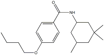 4-butoxy-N-(3,3,5-trimethylcyclohexyl)benzamide Structure