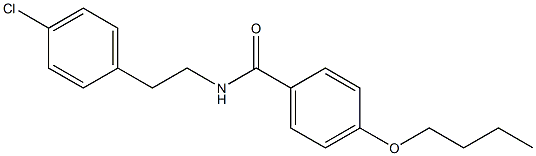 4-butoxy-N-[2-(4-chlorophenyl)ethyl]benzamide Structure