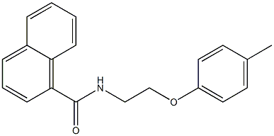 N-[2-(4-methylphenoxy)ethyl]naphthalene-1-carboxamide Structure