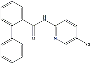 N-(5-chloropyridin-2-yl)-2-phenylbenzamide Struktur