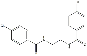 4-chloro-N-[2-[(4-chlorobenzoyl)amino]ethyl]benzamide Struktur