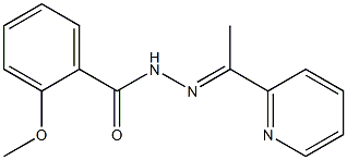 2-methoxy-N-[(E)-1-pyridin-2-ylethylideneamino]benzamide Structure