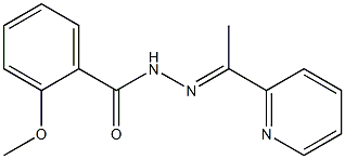 2-methoxy-N-[(E)-1-pyridin-2-ylethylideneamino]benzamide,,结构式