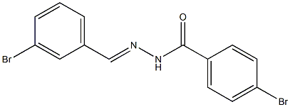  4-bromo-N-[(E)-(3-bromophenyl)methylideneamino]benzamide