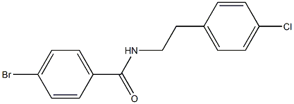 4-bromo-N-[2-(4-chlorophenyl)ethyl]benzamide Struktur