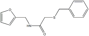 2-benzylsulfanyl-N-(furan-2-ylmethyl)acetamide Structure