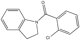 (2-chlorophenyl)-(2,3-dihydroindol-1-yl)methanone 化学構造式