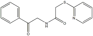 N-phenacyl-2-pyridin-2-ylsulfanylacetamide Structure