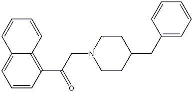 1-(4-benzylpiperidin-1-yl)-2-naphthalen-1-ylethanone Structure