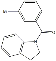 (3-bromophenyl)-(2,3-dihydroindol-1-yl)methanone Structure