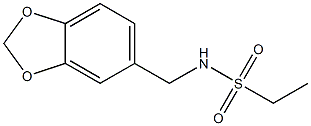 N-(1,3-benzodioxol-5-ylmethyl)ethanesulfonamide Struktur