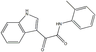 2-(1H-indol-3-yl)-N-(2-methylphenyl)-2-oxoacetamide Structure