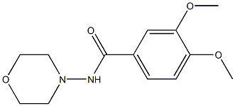 3,4-dimethoxy-N-morpholin-4-ylbenzamide Structure