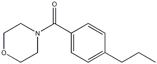 morpholin-4-yl-(4-propylphenyl)methanone 化学構造式