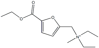 (5-ethoxycarbonylfuran-2-yl)methyl-diethyl-methylazanium Structure