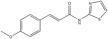 (E)-3-(4-methoxyphenyl)-N-(1,3-thiazol-2-yl)prop-2-enamide Structure