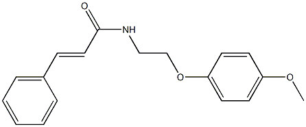 (E)-N-[2-(4-methoxyphenoxy)ethyl]-3-phenylprop-2-enamide Structure