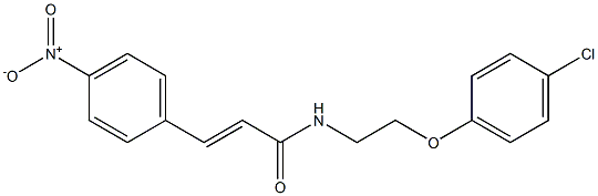 (E)-N-[2-(4-chlorophenoxy)ethyl]-3-(4-nitrophenyl)prop-2-enamide Structure
