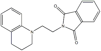 2-[2-(3,4-dihydro-2H-quinolin-1-yl)ethyl]isoindole-1,3-dione 结构式