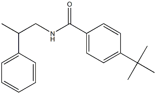 4-tert-butyl-N-(2-phenylpropyl)benzamide 化学構造式