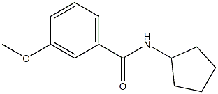 N-cyclopentyl-3-methoxybenzamide Struktur