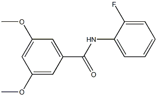 N-(2-fluorophenyl)-3,5-dimethoxybenzamide 结构式