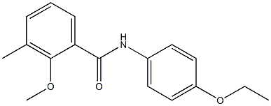 N-(4-ethoxyphenyl)-2-methoxy-3-methylbenzamide Structure