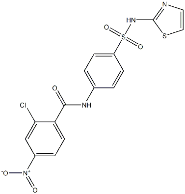  2-chloro-4-nitro-N-[4-(1,3-thiazol-2-ylsulfamoyl)phenyl]benzamide