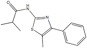 2-methyl-N-(5-methyl-4-phenyl-1,3-thiazol-2-yl)propanamide Struktur