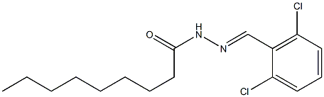 N-[(E)-(2,6-dichlorophenyl)methylideneamino]nonanamide Structure