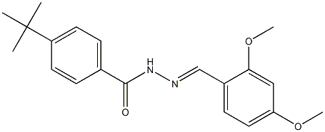 4-tert-butyl-N-[(E)-(2,4-dimethoxyphenyl)methylideneamino]benzamide Structure