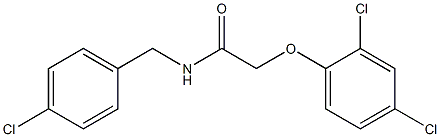 N-[(4-chlorophenyl)methyl]-2-(2,4-dichlorophenoxy)acetamide Struktur