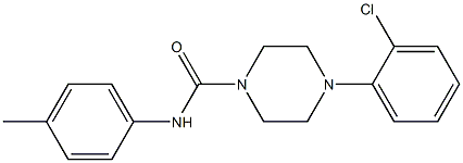 4-(2-chlorophenyl)-N-(4-methylphenyl)piperazine-1-carboxamide|