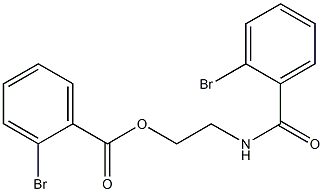 2-[(2-bromobenzoyl)amino]ethyl 2-bromobenzoate,,结构式