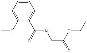ethyl 2-[(2-methoxybenzoyl)amino]acetate 化学構造式