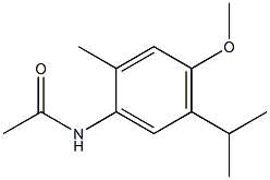 N-(4-methoxy-2-methyl-5-propan-2-ylphenyl)acetamide 化学構造式