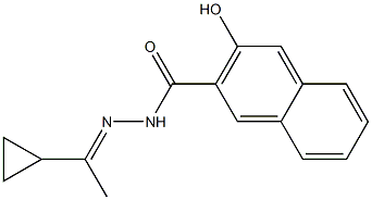 N-[(E)-1-cyclopropylethylideneamino]-3-hydroxynaphthalene-2-carboxamide Structure