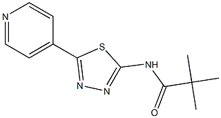 2,2-dimethyl-N-(5-pyridin-4-yl-1,3,4-thiadiazol-2-yl)propanamide