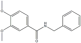 N-benzyl-3,4-dimethoxybenzamide 化学構造式