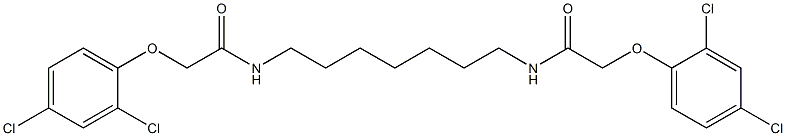 2-(2,4-dichlorophenoxy)-N-[7-[[2-(2,4-dichlorophenoxy)acetyl]amino]heptyl]acetamide Struktur