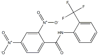 2,4-dinitro-N-[2-(trifluoromethyl)phenyl]benzamide Structure