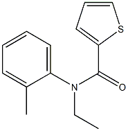 N-ethyl-N-(2-methylphenyl)thiophene-2-carboxamide Struktur