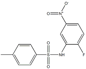 N-(2-fluoro-5-nitrophenyl)-4-methylbenzenesulfonamide Struktur
