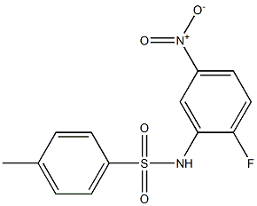 N-(2-fluoro-5-nitrophenyl)-4-methylbenzenesulfonamide 化学構造式