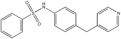 N-[4-(pyridin-4-ylmethyl)phenyl]benzenesulfonamide 结构式