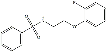 N-[2-(2-fluorophenoxy)ethyl]benzenesulfonamide Struktur